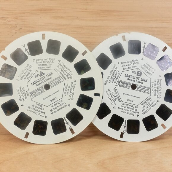 Vintage View-Master Reels – Lancelot Link Secret Chimp / 2 Reels / Packet B504 - Picture 4 of 6